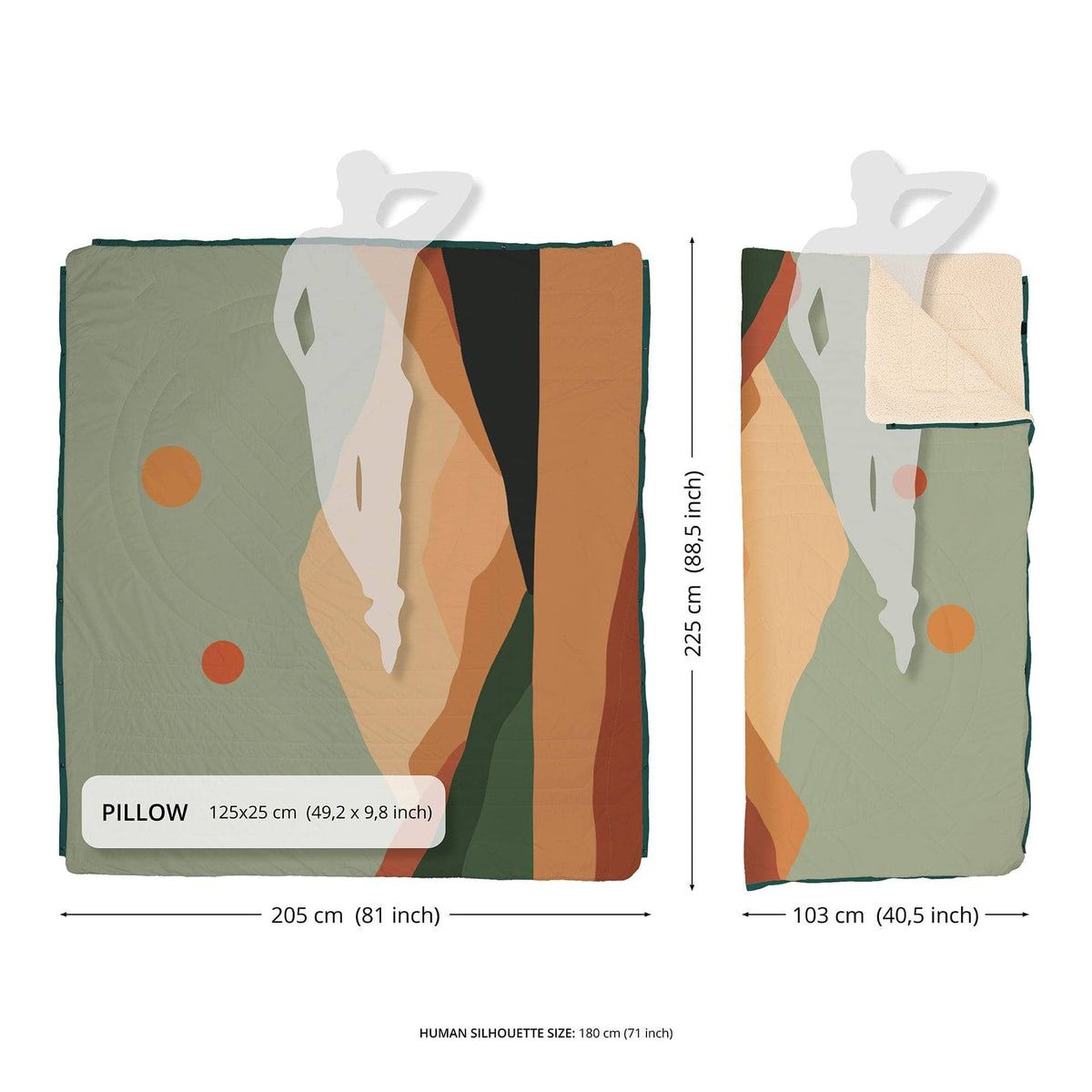 VOITED Queen CloudTouch® Indoor/Outdoor Camping Blanket - Pool Blankets VOITED 