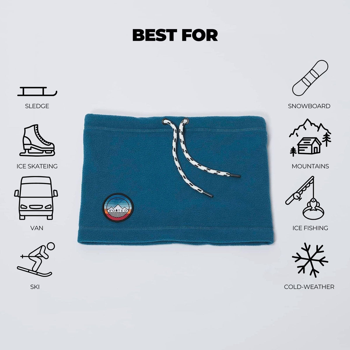 VOITED Snood - Blue Steel Accessories VOITED 