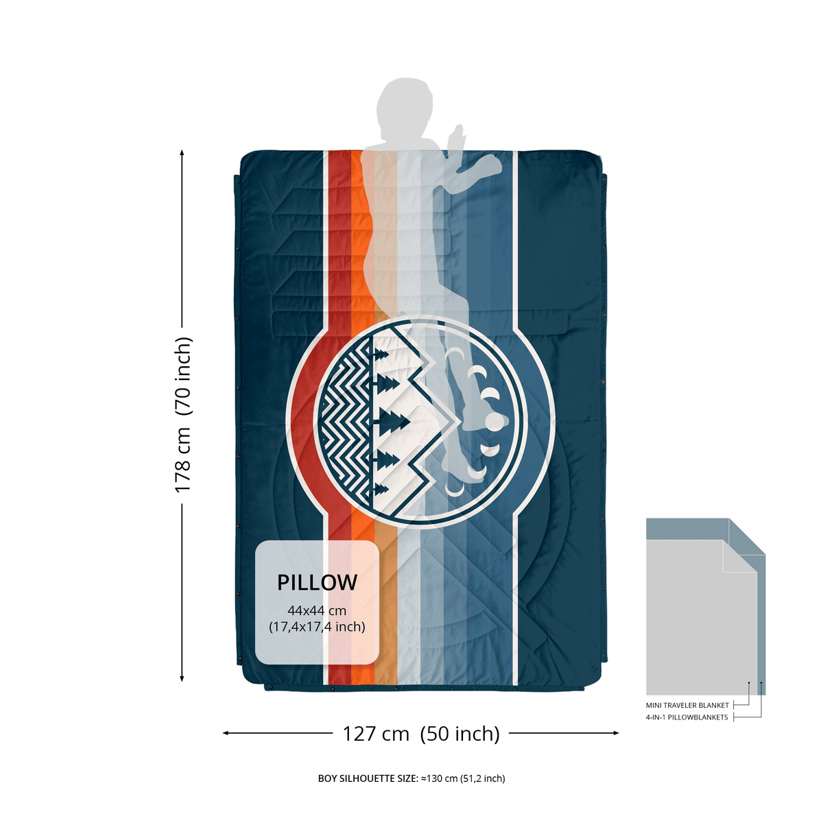 VOITED Mini Traveler Indoor / Outdoor Camping Blanket - Monadnock Two Blankets VOITED 