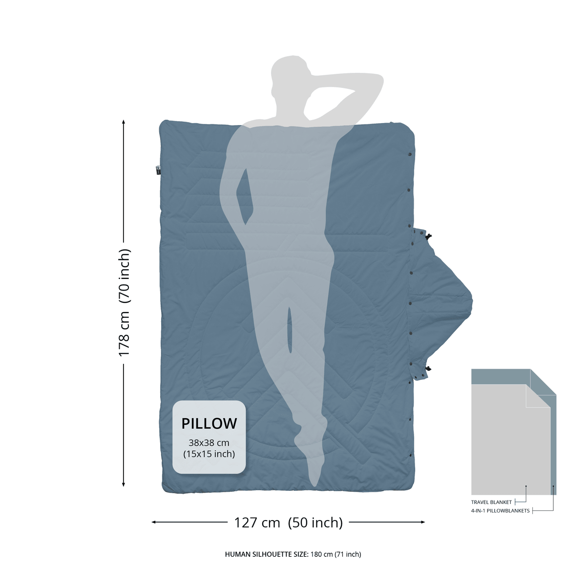 VOITED Recycled Ripstop Travel Blanket - Camp Vibes / Greengabel Blankets VOITED 